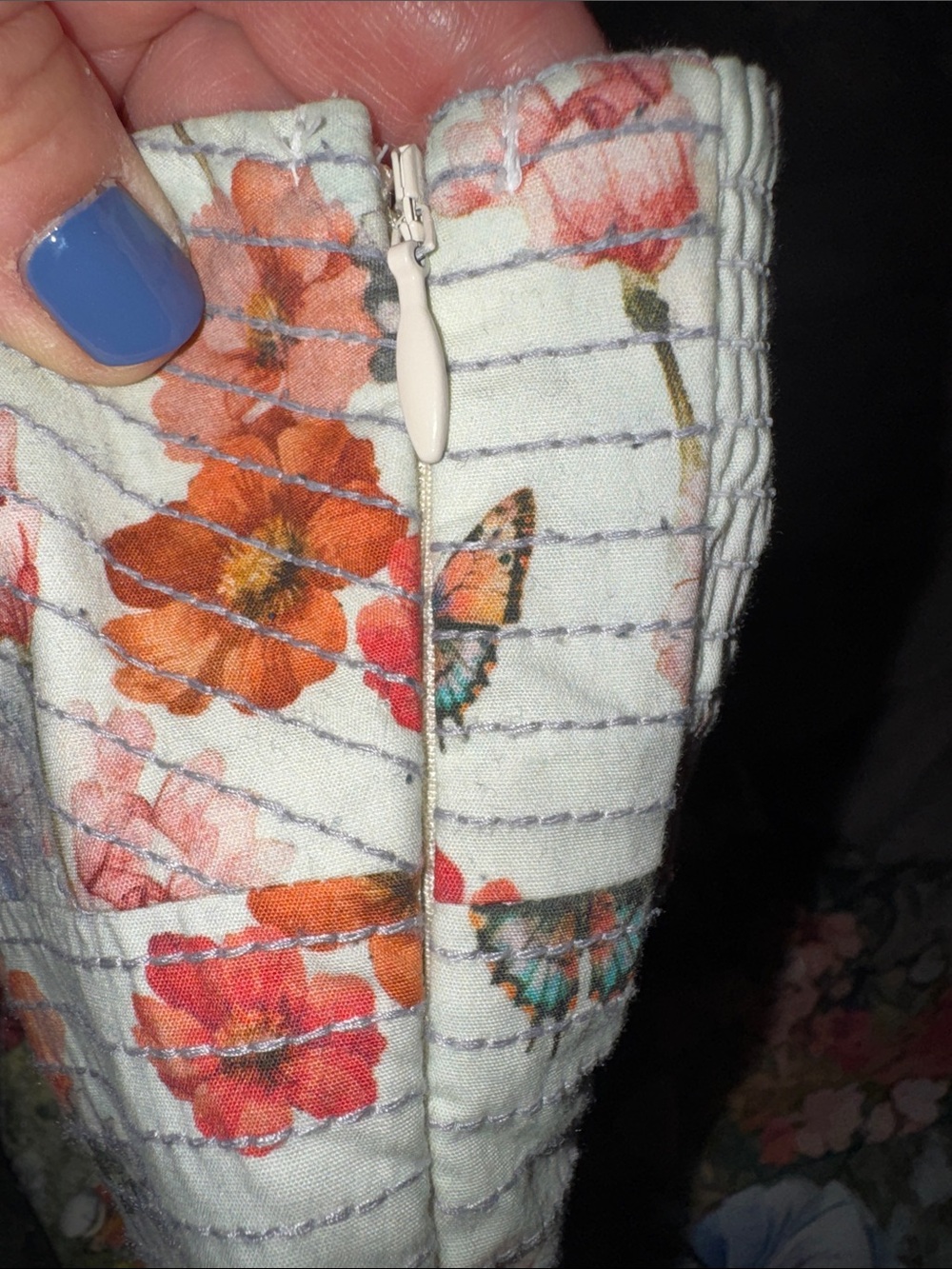 Anthropologie Floral & Butterfly Midi Dress - Multicolor - Picture 11 of 16